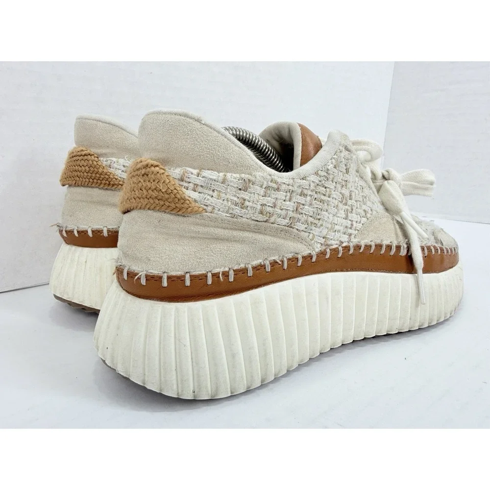 Coconuts by Matisse Go To Platform Sneakers Woven‎ Tweed Women's Size 8.5